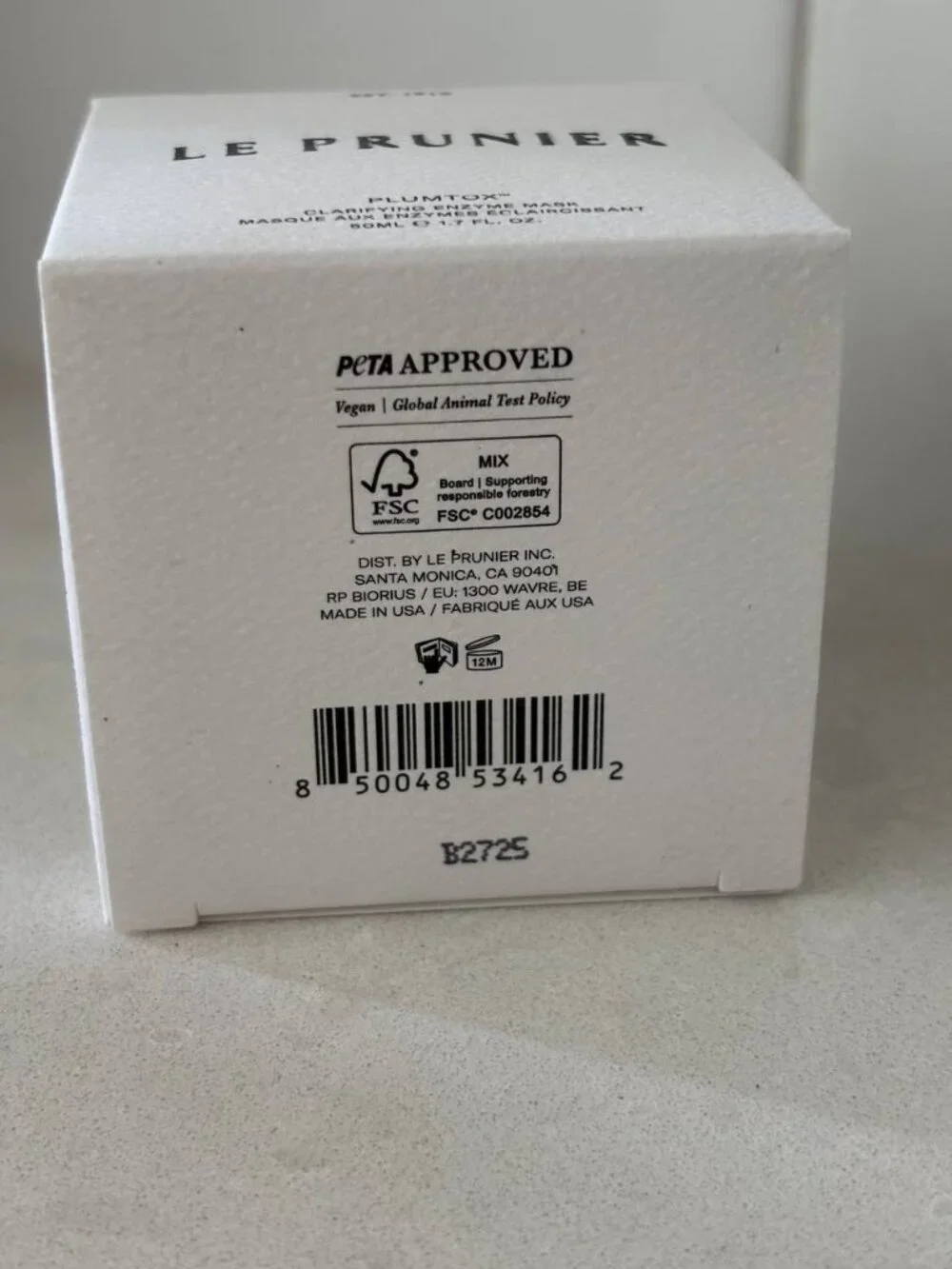 New Le Prunier Plumtox Clarifying Enzyme Mask - Full Size 1.7 Oz